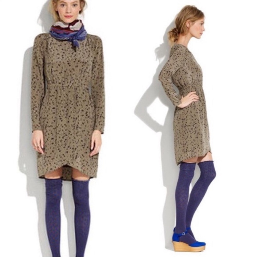 Madewell Broadway & Brooke Silk Gatehouse Dress Sz 4 - Picture 12 of 13